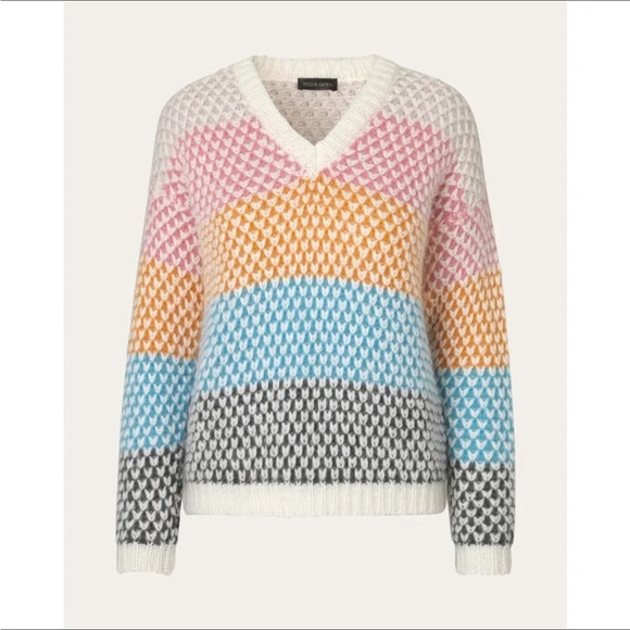 Stine Goya Jodi Moss Knit Size Small Oversized Striped Mohair - Picture 2 of 13